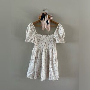 Altar’d State Shannon Floral Clip Dot Dress - Size M